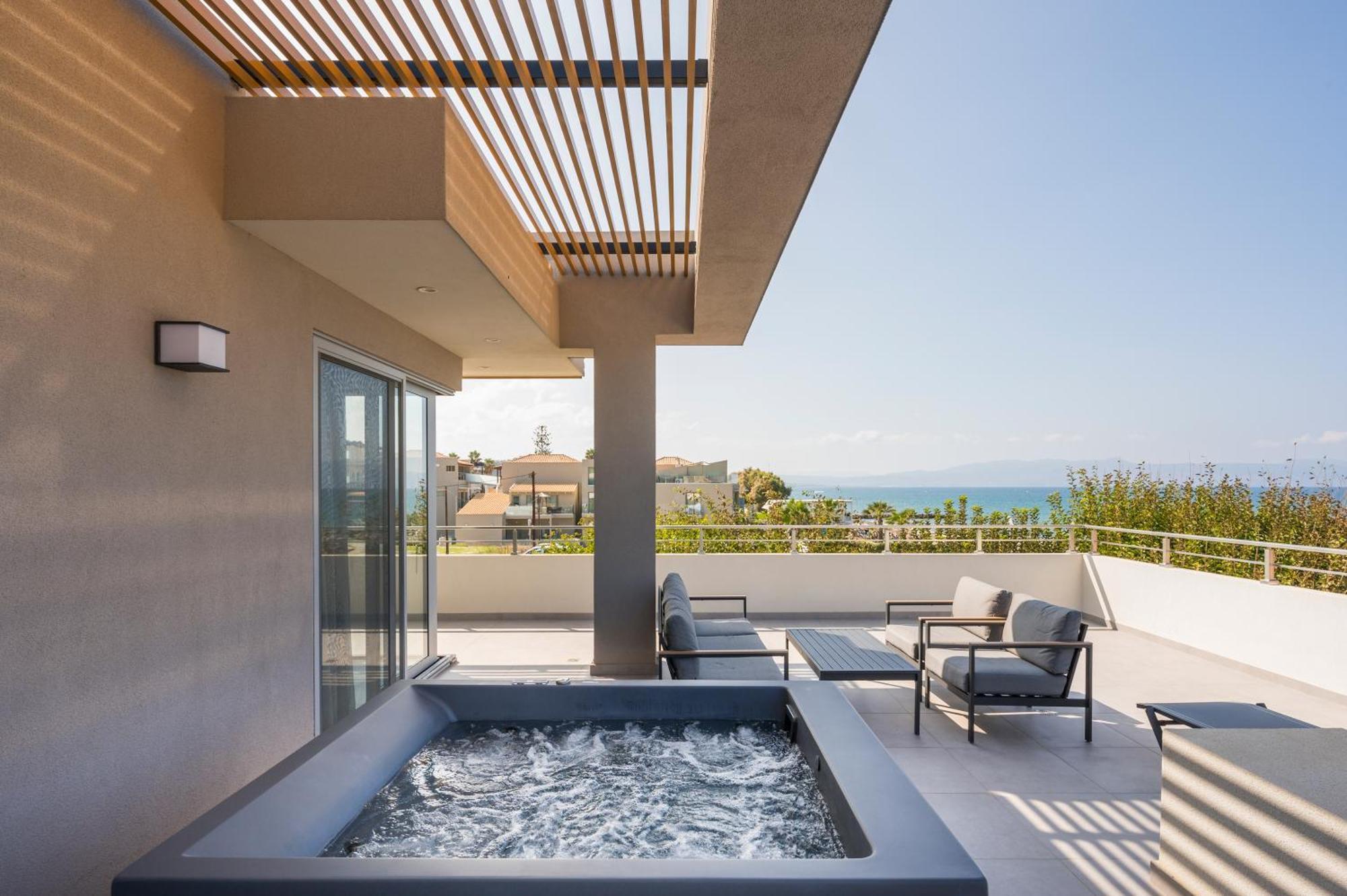 Ostrakon Suites Agia Marina Exteriér fotografie